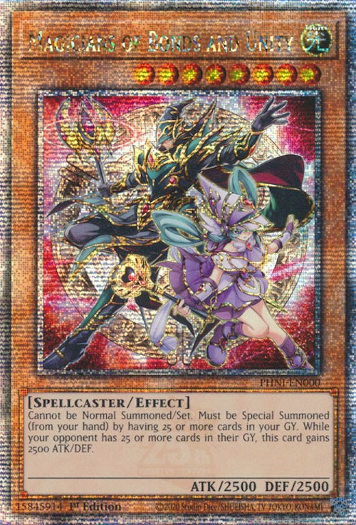 Magicians of Bonds and Unity [PHNI-EN000] Quarter Century Secret Rare | The CG Realm