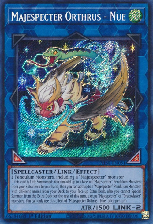 Majespecter Orthrus - Nue [PHNI-EN051] Secret Rare | The CG Realm