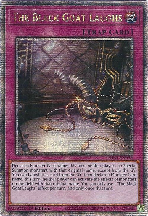 The Black Goat Laughs [PHNI-EN078] Quarter Century Secret Rare | The CG Realm