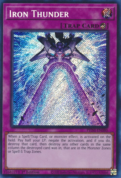 Iron Thunder [PHNI-EN080] Secret Rare | The CG Realm