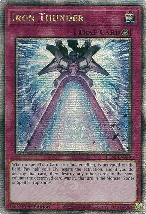 Iron Thunder [PHNI-EN080] Quarter Century Secret Rare | The CG Realm