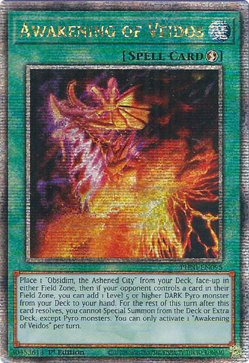 Awakening of Veidos [PHNI-EN095] Quarter Century Secret Rare | The CG Realm