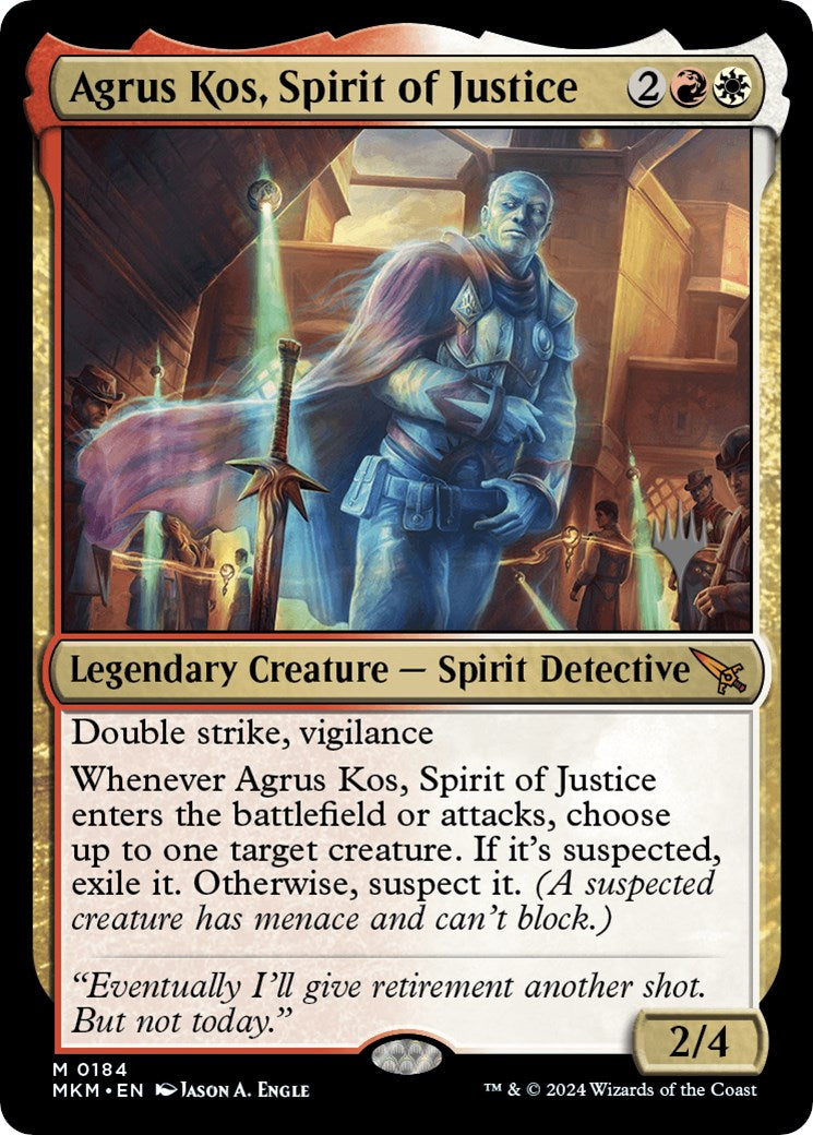 Agrus Kos, Spirit of Justice (Promo Pack) [Murders at Karlov Manor Promos] | The CG Realm