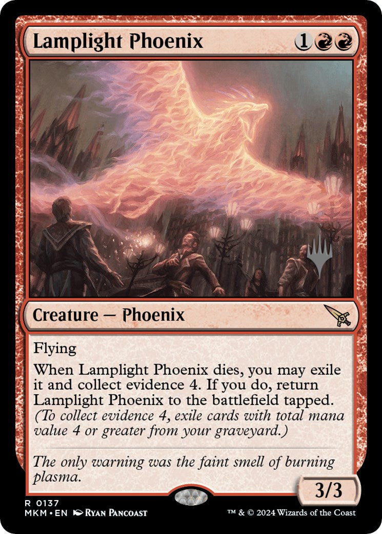 Lamplight Phoenix (Promo Pack) [Murders at Karlov Manor Promos] | The CG Realm