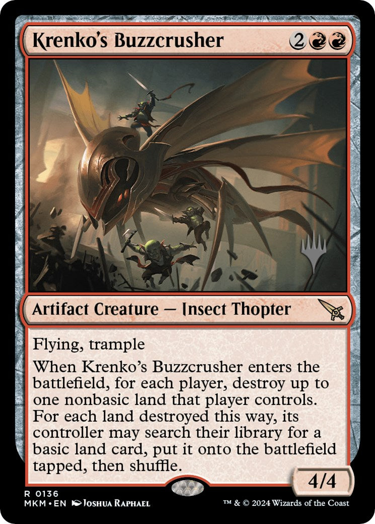 Krenko's Buzzcrusher (Promo Pack) [Murders at Karlov Manor Promos] | The CG Realm