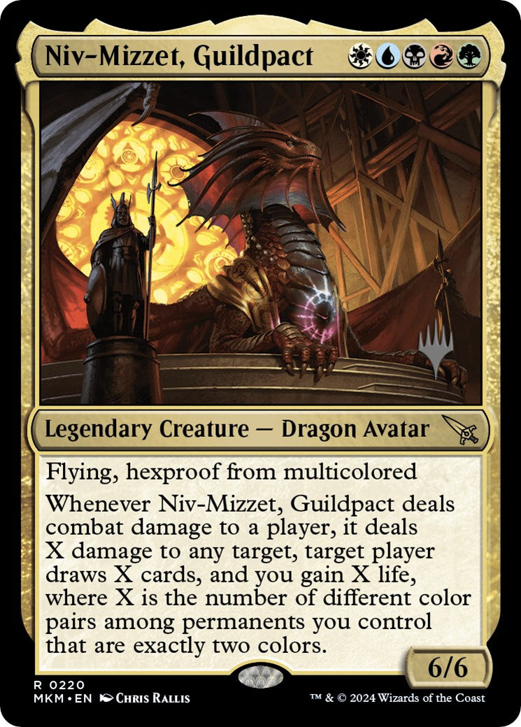 Niv-Mizzet, Guildpact (Promo Pack) [Murders at Karlov Manor Promos] | The CG Realm