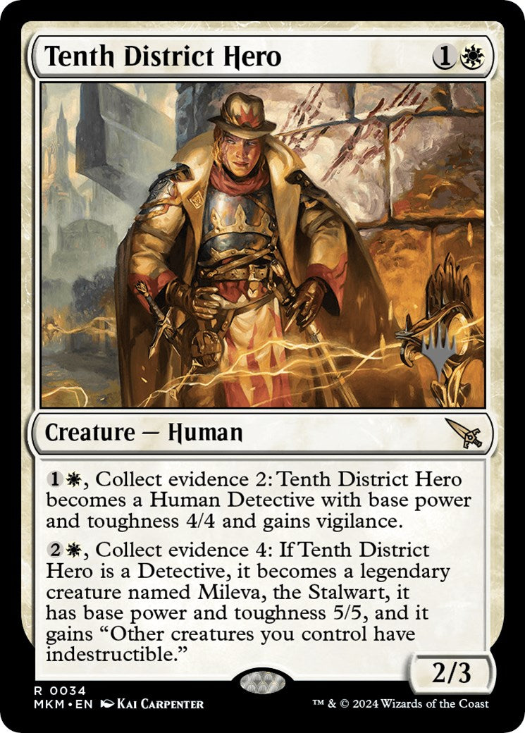 Tenth District Hero (Promo Pack) [Murders at Karlov Manor Promos] | The CG Realm