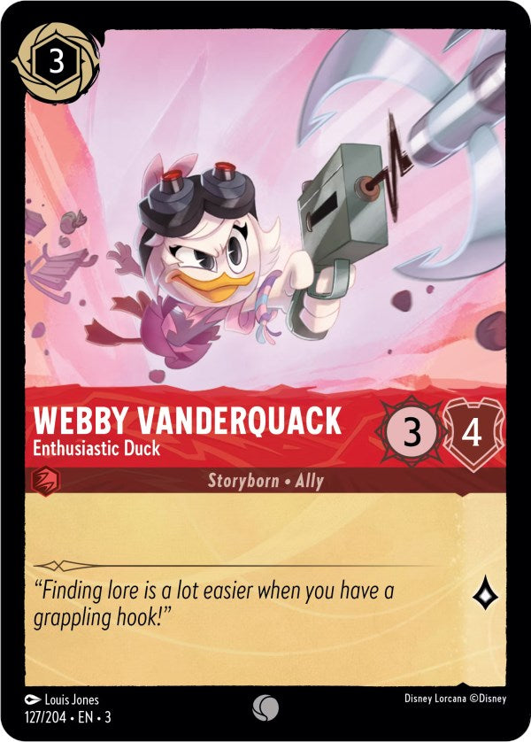 Webby Vanderquack - Enthusiastic Duck (127/204) [Into the Inklands] | The CG Realm