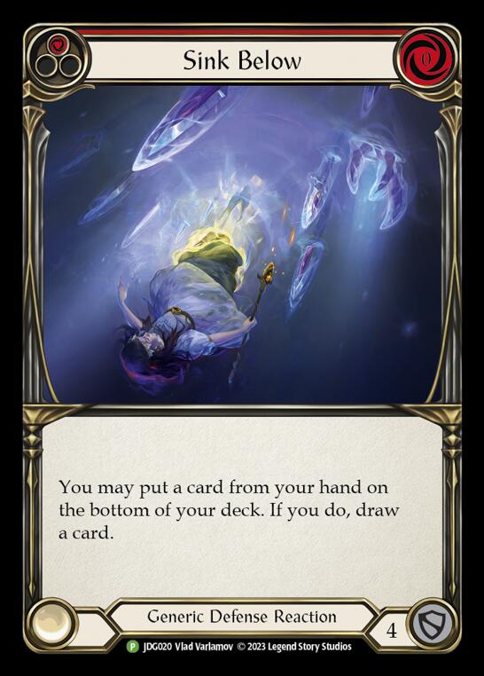 Sink Below (Red) [JDG020] (Promo)  Cold Foil | The CG Realm