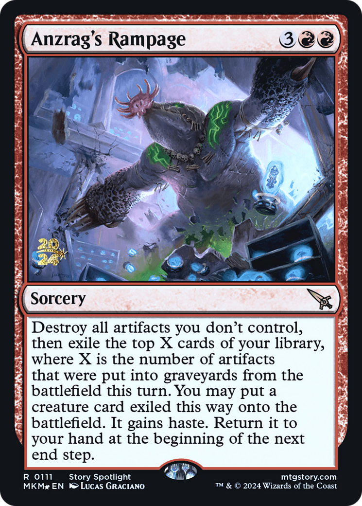 Anzrag's Rampage [Murders at Karlov Manor Prerelease Promos] | The CG Realm