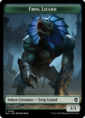 Storm Crow // Frog Lizard Double-Sided Token [Bloomburrow Commander Tokens] | The CG Realm