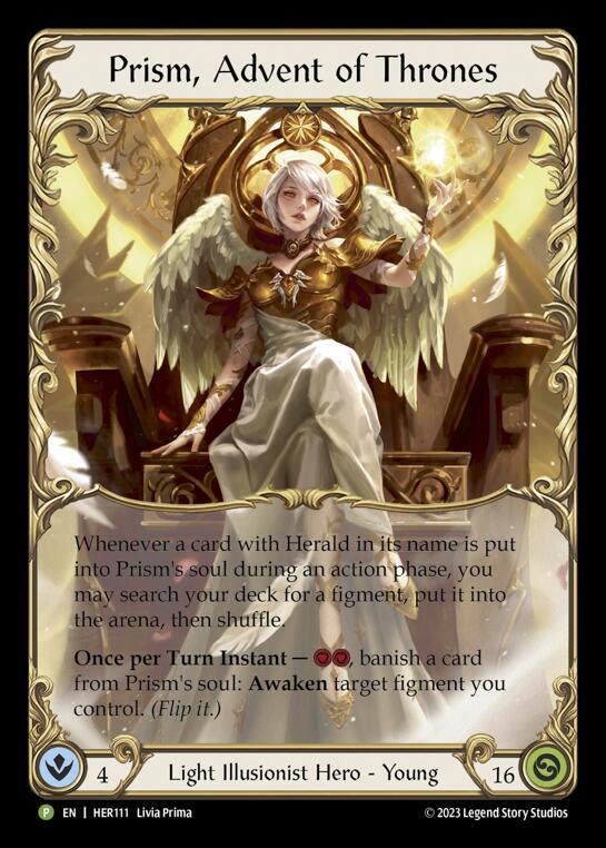 Prism, Advent of Thrones [HER111] (Promo)  Rainbow Foil | The CG Realm