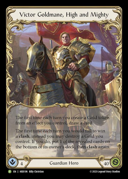 Victor Goldmane, High and Mighty [HER106] (Promo)  Rainbow Foil | The CG Realm