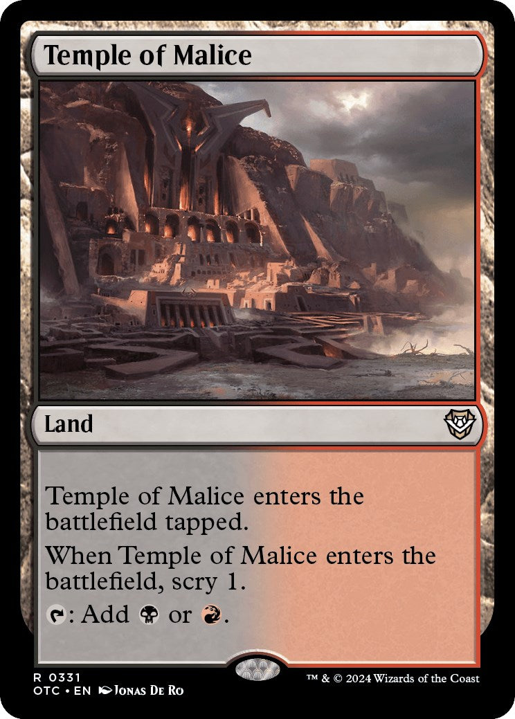 Temple of Malice [Outlaws of Thunder Junction Commander] | The CG Realm