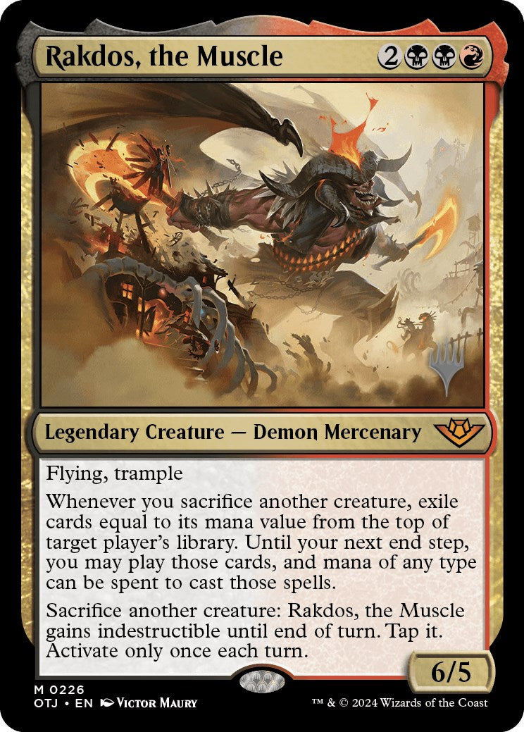 Rakdos, the Muscle (Promo Pack) [Outlaws of Thunder Junction Promos] | The CG Realm