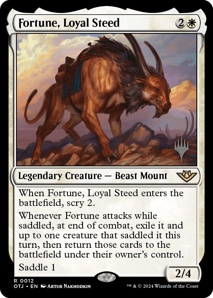 Fortune, Loyal Steed (Promo Pack) [Outlaws of Thunder Junction Promos] | The CG Realm