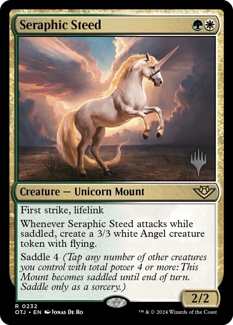 Seraphic Steed (Promo Pack) [Outlaws of Thunder Junction Promos] | The CG Realm