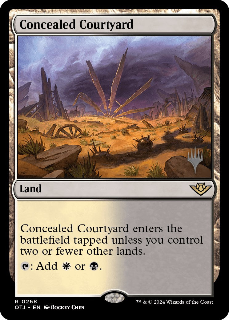 Concealed Courtyard (Promo Pack) [Outlaws of Thunder Junction Promos] | The CG Realm