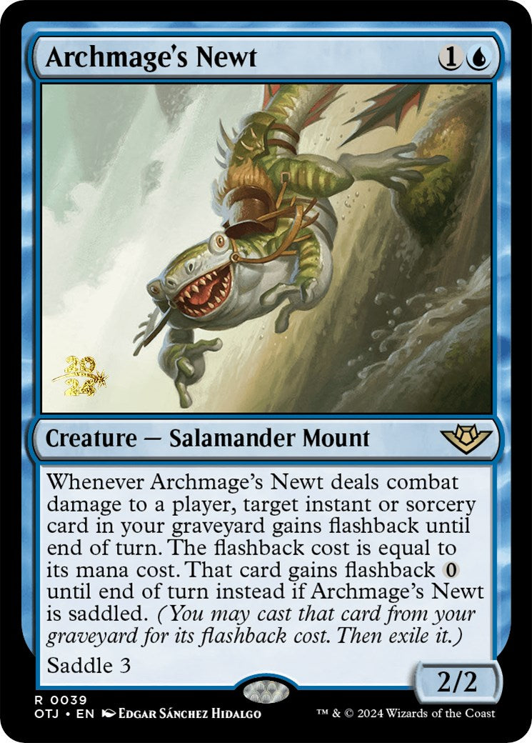 Archmage's Newt [Outlaws of Thunder Junction Prerelease Promos] | The CG Realm