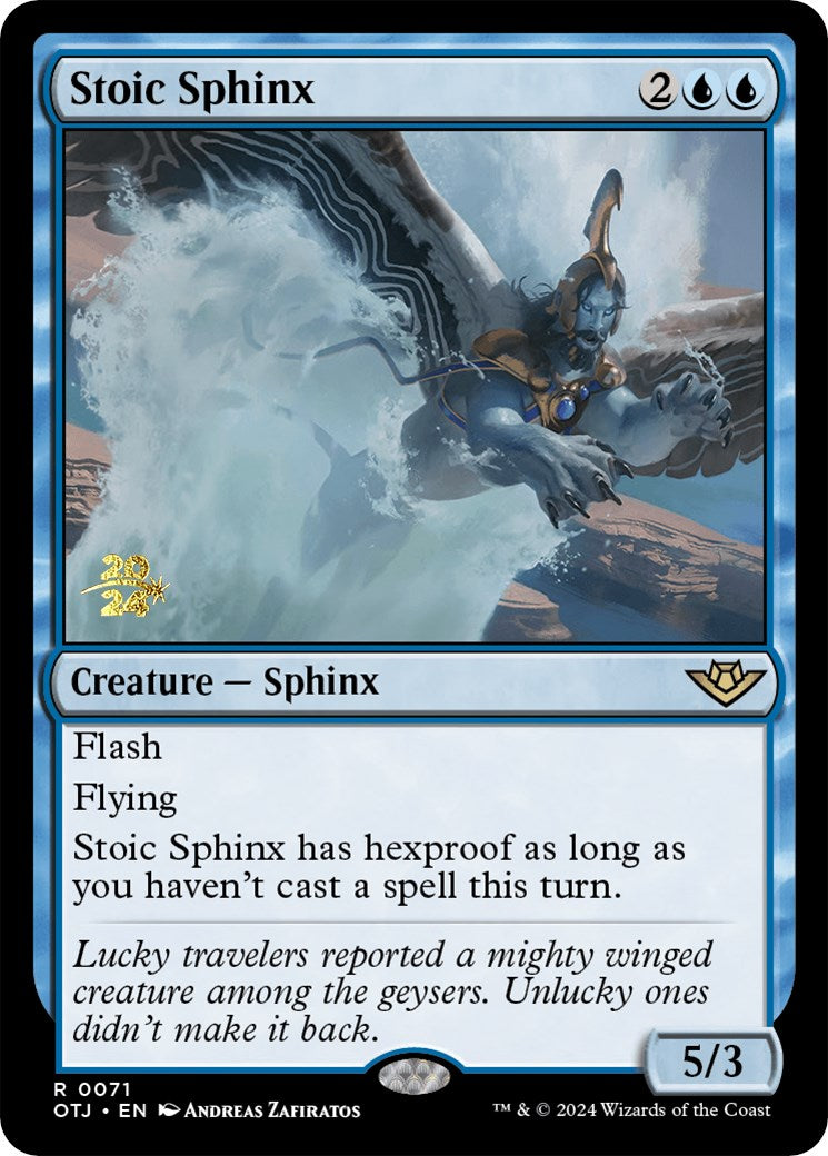 Stoic Sphinx [Outlaws of Thunder Junction Prerelease Promos] | The CG Realm