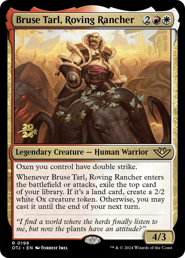 Bruse Tarl, Roving Rancher [Outlaws of Thunder Junction Prerelease Promos] | The CG Realm