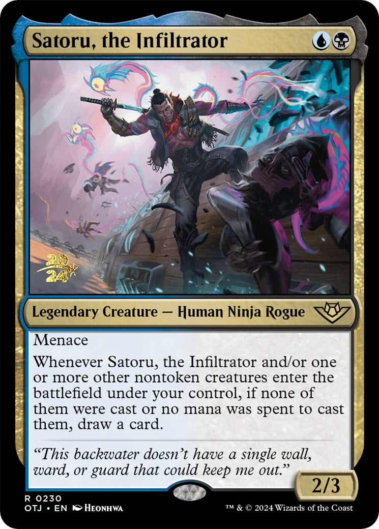 Satoru, the Infiltrator [Outlaws of Thunder Junction Prerelease Promos] | The CG Realm