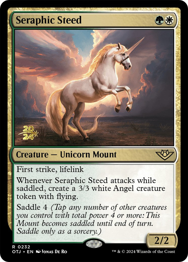 Seraphic Steed [Outlaws of Thunder Junction Prerelease Promos] | The CG Realm