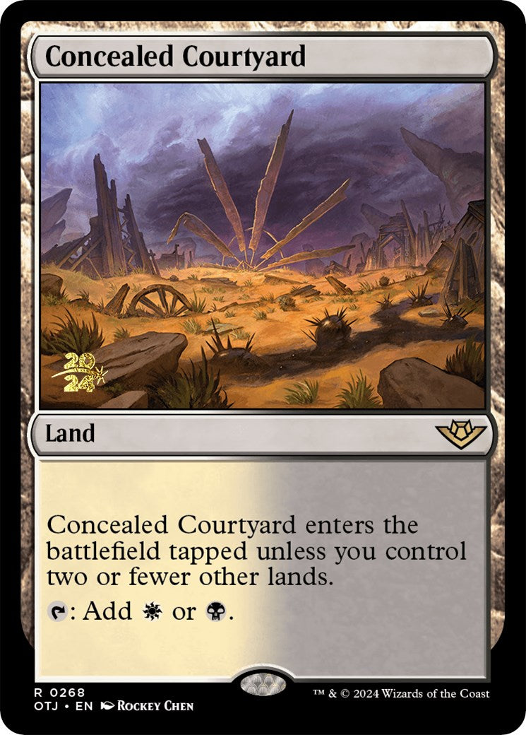 Concealed Courtyard (OTJ) [Outlaws of Thunder Junction Prerelease Promos] | The CG Realm