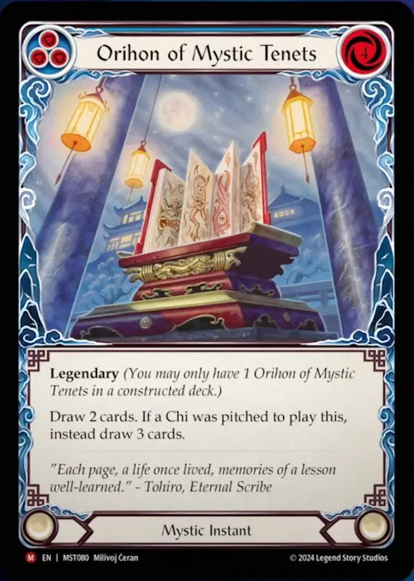 Orihon of Mystic Tenets [MST080] (Part the Mistveil) | The CG Realm