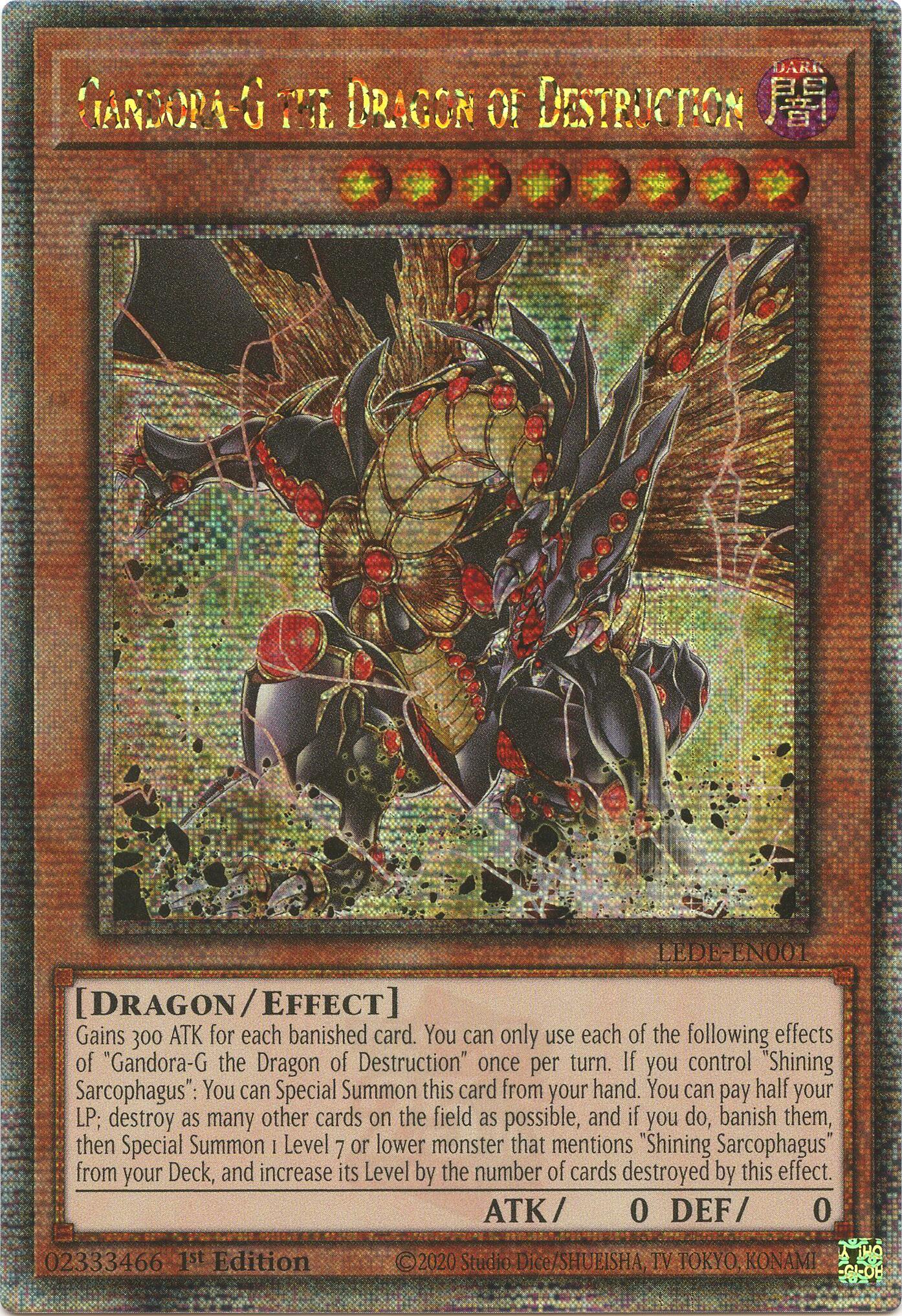 Gandora-G the Dragon of Destruction [LEDE-EN001] Quarter Century Secret Rare | The CG Realm