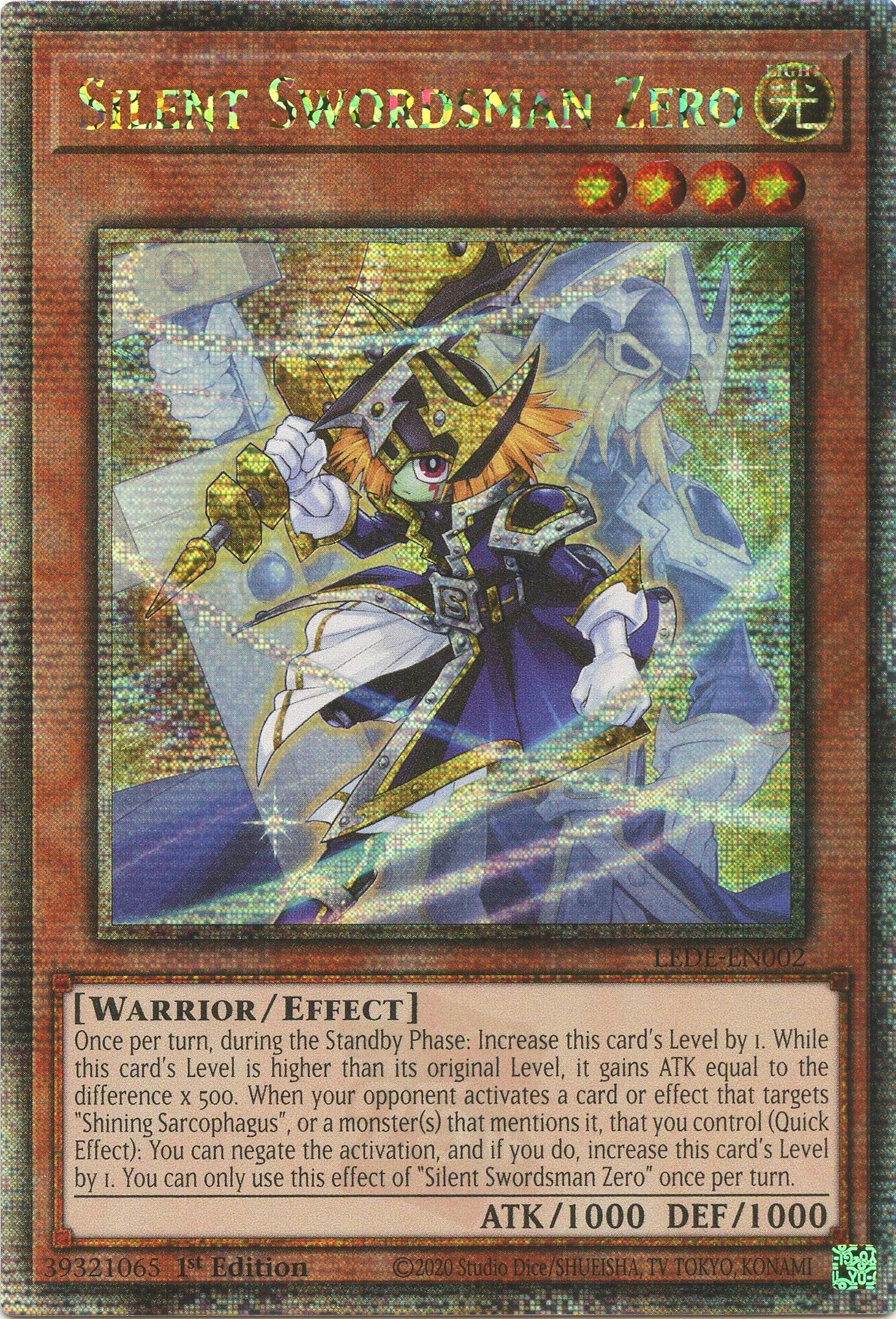 Silent Swordsman Zero [LEDE-EN002] Quarter Century Secret Rare | The CG Realm