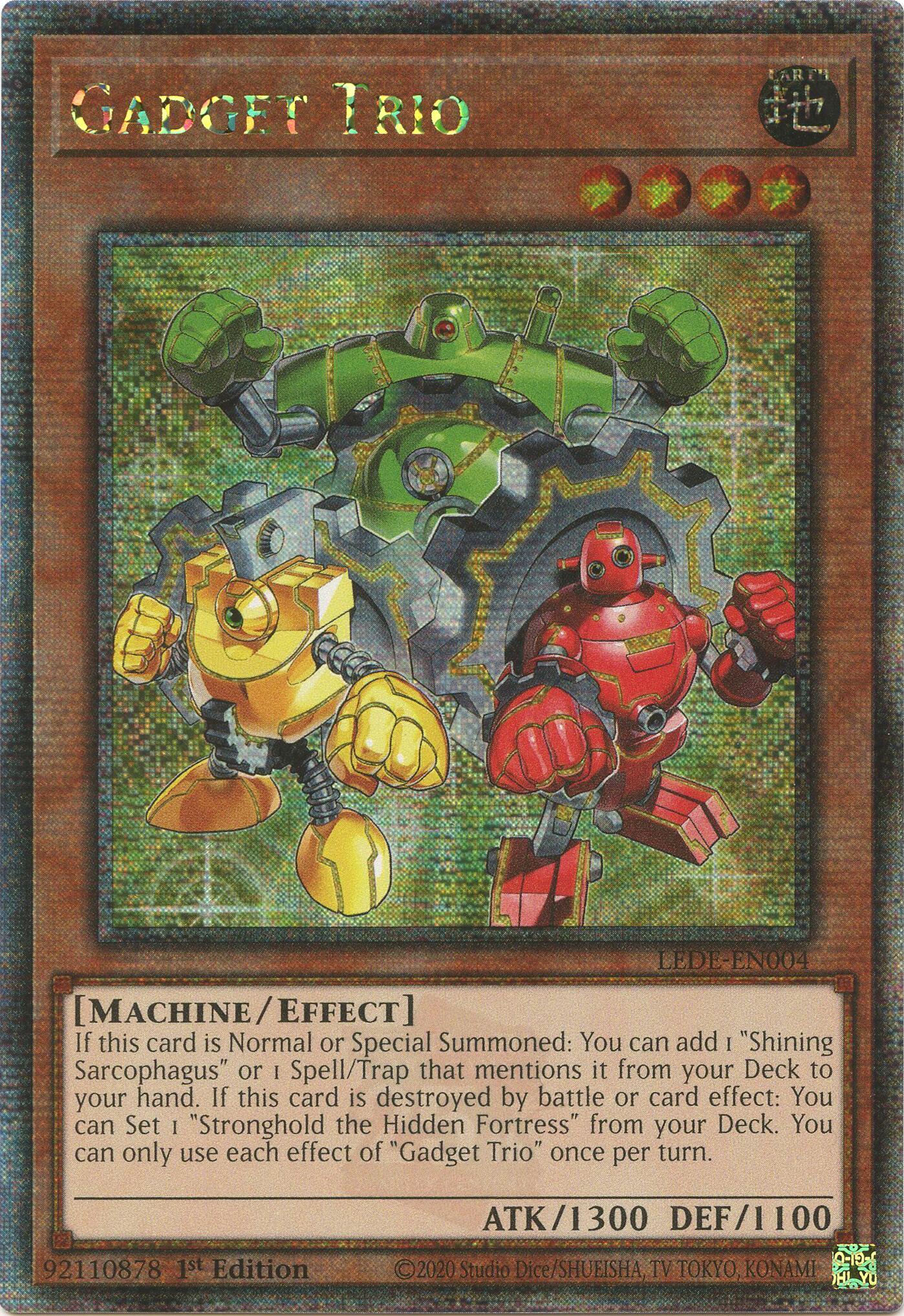 Gadget Trio [LEDE-EN004] Quarter Century Secret Rare | The CG Realm