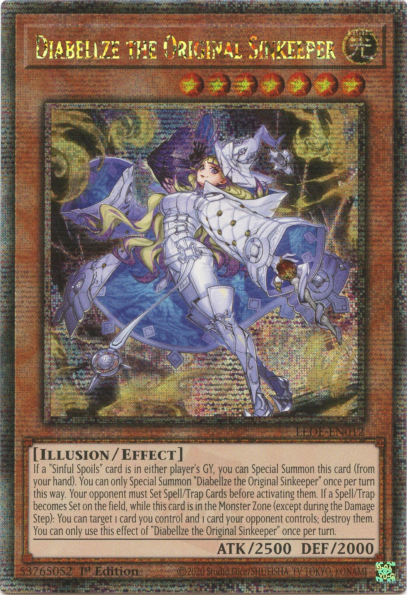 Diabellze the Original Sinkeeper [LEDE-EN012] Quarter Century Secret Rare | The CG Realm