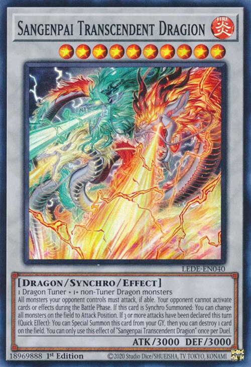 Sangenpai Transcendent Dragion [LEDE-EN040] Super Rare | The CG Realm