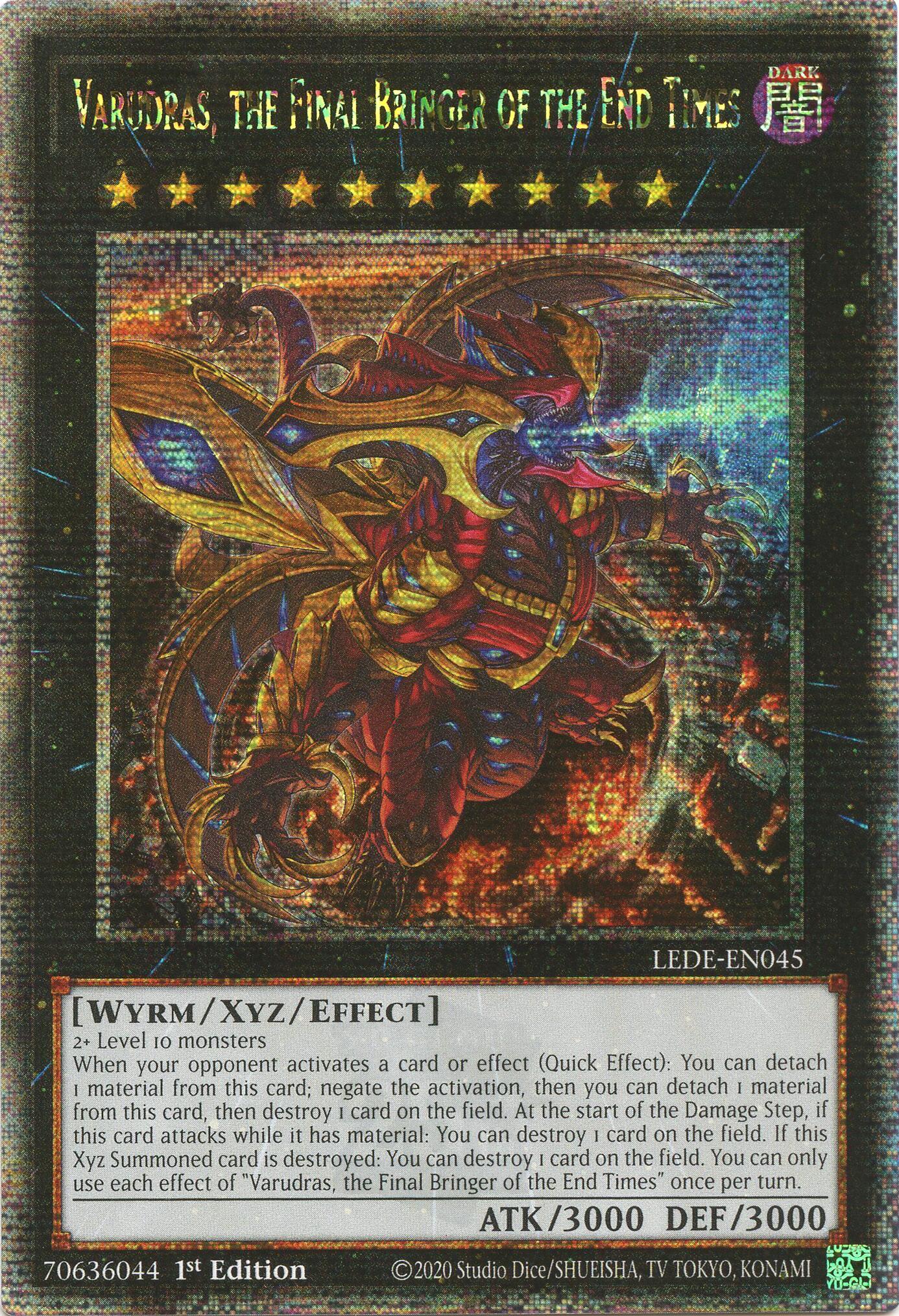 Varudras, the Final Bringer of the End Times (Quarter Century Secret Rare) [LEDE-EN045] Quarter Century Secret Rare | The CG Realm