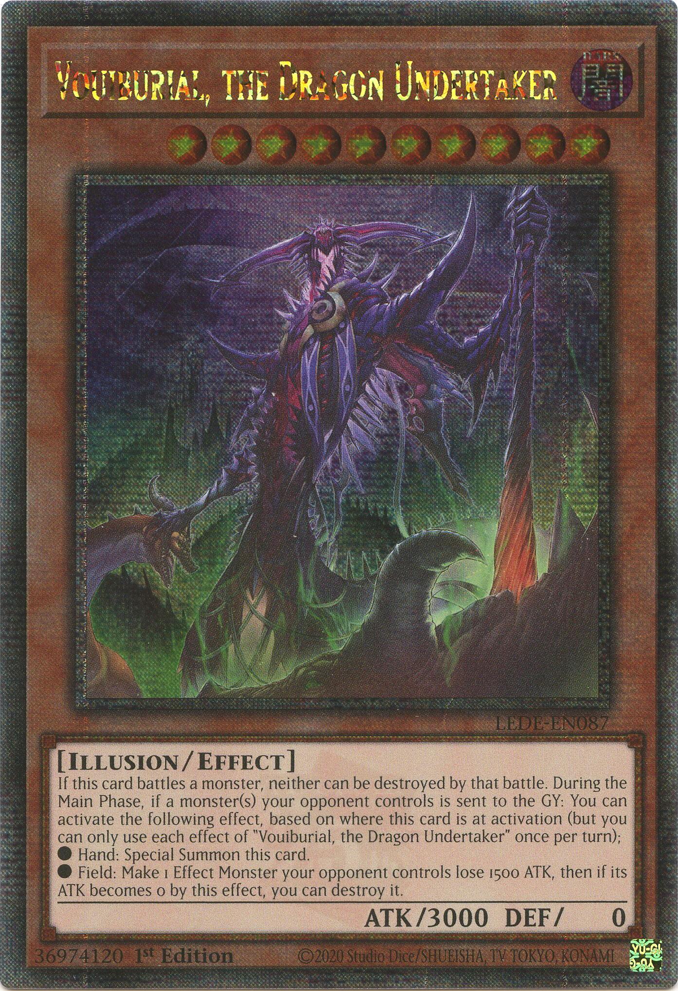 Vouiburial, the Dragon Undertaker (Quarter Century Secret Rare) [LEDE-EN087] Quarter Century Secret Rare | The CG Realm