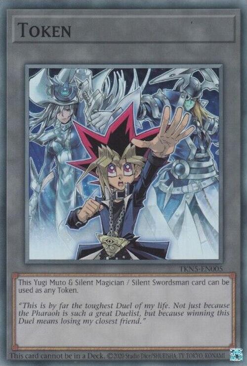 Token: Yugi Muto and Silent Magician and Silent Swordsman [TKN5-EN005] Super Rare | The CG Realm