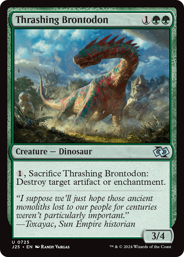 Thrashing Brontodon [Foundations Jumpstart] | The CG Realm