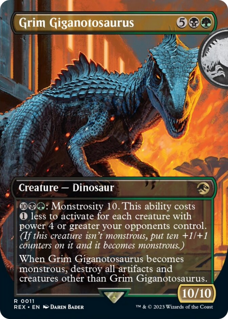 Grim Giganotosaurus (Borderless) [Jurassic World Collection] | The CG Realm