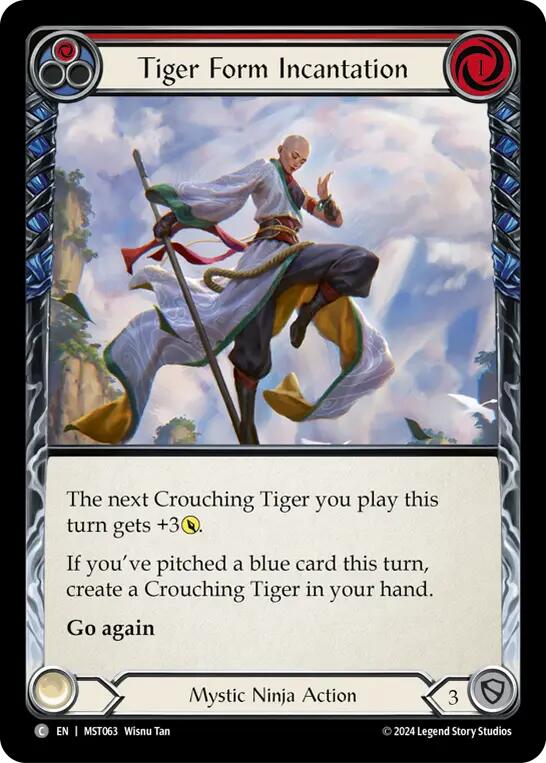 Tiger Form Incantation (Red) [MST063] (Part the Mistveil)  Rainbow Foil | The CG Realm