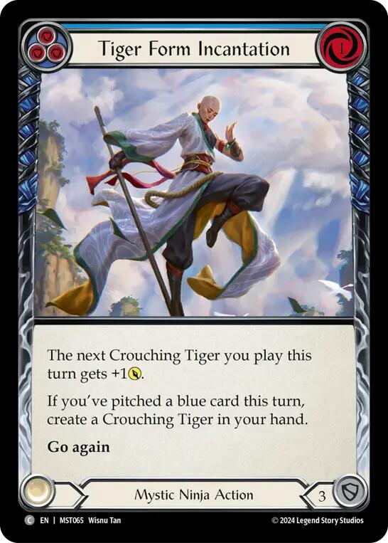 Tiger Form Incantation (Blue) [MST065] (Part the Mistveil) | The CG Realm