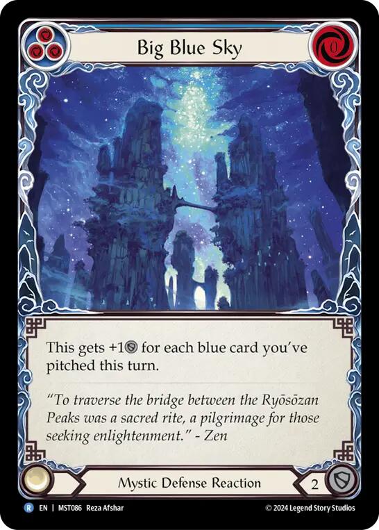 Big Blue Sky [MST086] (Part the Mistveil)  Rainbow Foil | The CG Realm