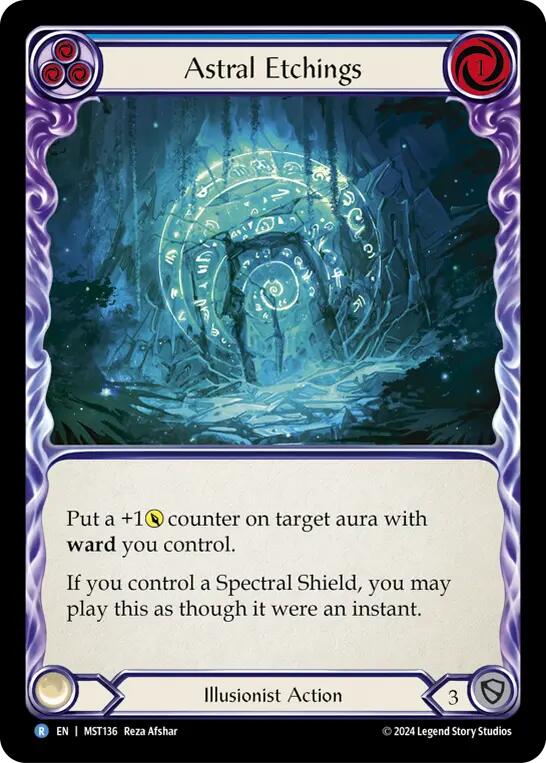 Astral Etchings (Blue) [MST136] (Part the Mistveil) | The CG Realm