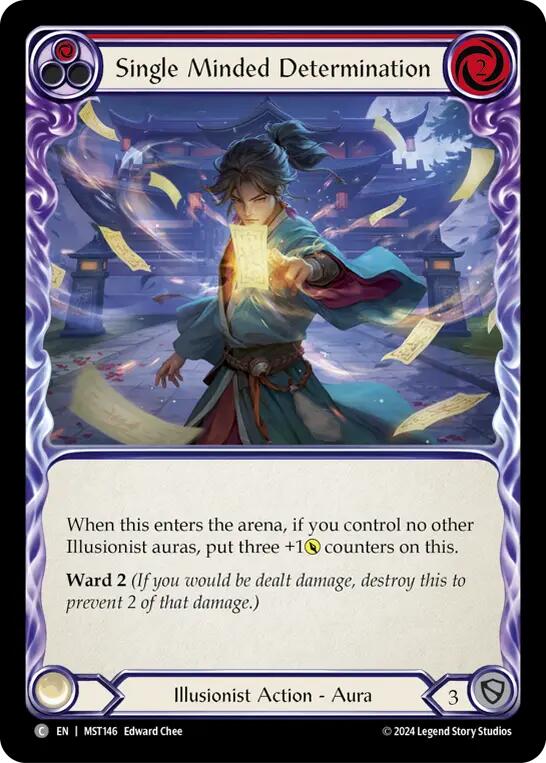 Single Minded Determination (Red) [MST146] (Part the Mistveil)  Rainbow Foil | The CG Realm