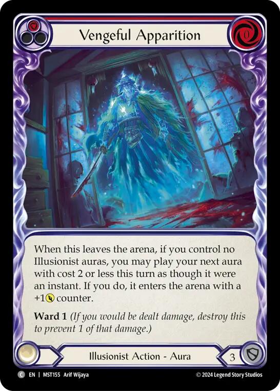 Vengeful Apparition (Red) [MST155] (Part the Mistveil)  Rainbow Foil | The CG Realm