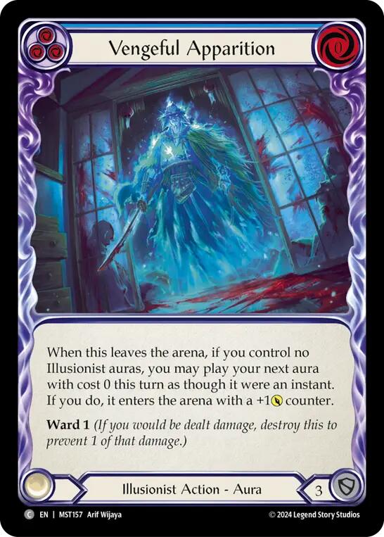 Vengeful Apparition (Blue) [MST157] (Part the Mistveil)  Rainbow Foil | The CG Realm