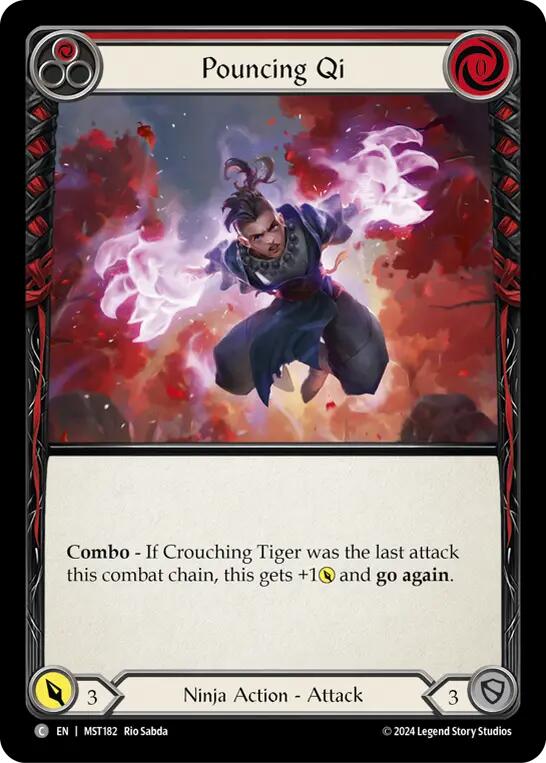 Pouncing Qi (Red) [MST182] (Part the Mistveil) | The CG Realm