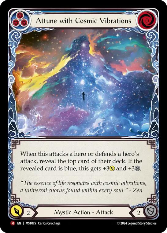 Attune with Cosmic Vibrations [MST075] (Part the Mistveil)  Rainbow Foil | The CG Realm