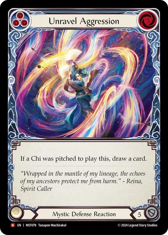 Unravel Aggression [MST078] (Part the Mistveil)  Rainbow Foil | The CG Realm