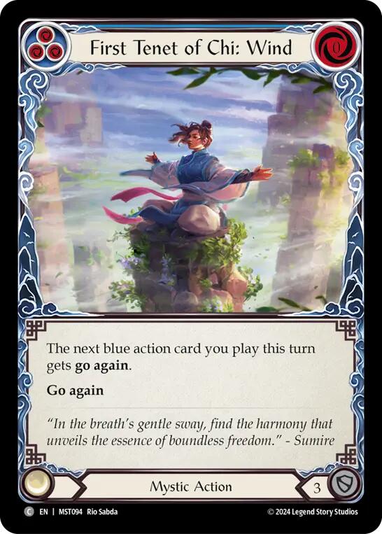 First Tenet of Chi: Wind [MST094] (Part the Mistveil)  Rainbow Foil | The CG Realm
